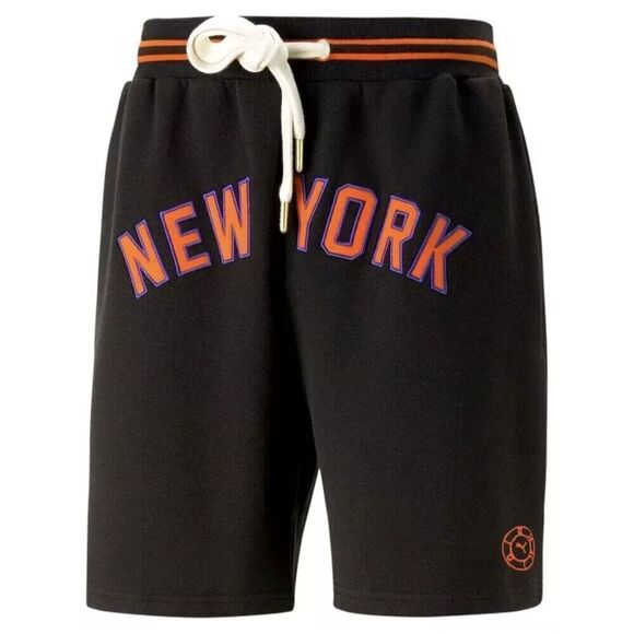 PUMA X RHUIGI Men's New York Casual Athletic Basketball Shorts Black L 539496-01 - Picture 1 of 13